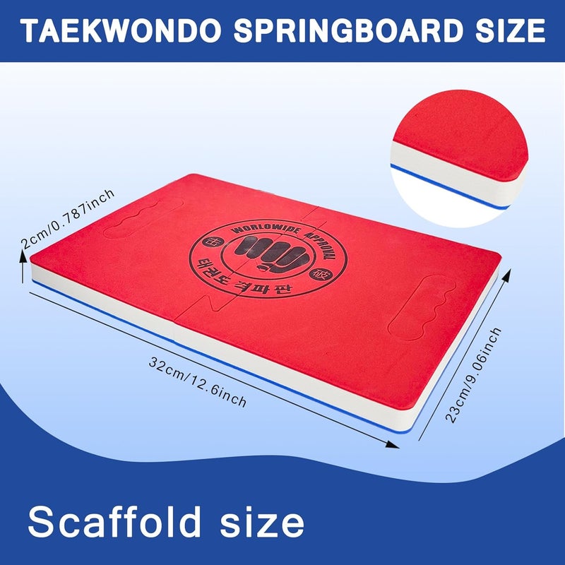 Cotkkstt Taekwondo Training Set: Rebreakable Breaking Board & Kick Target Pad, Martial Arts Karate Boxing Sparring Gear - Image 2